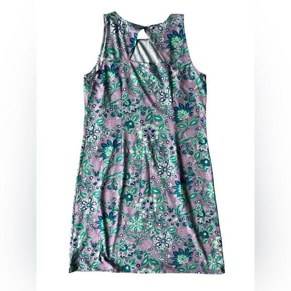 TALBOTS EFFORTLESS JERSEY SHIFT DRESS LARGE FLORAL WOMENS - Picture 3 of 8